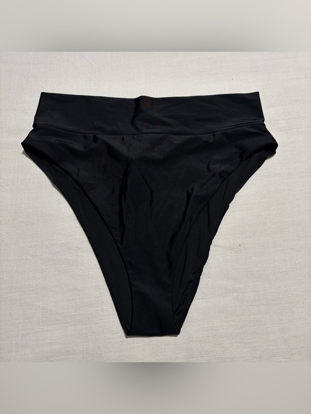 Aerie High Cut Cheeky Bikini Bottoms | NWT | Black | Size XL